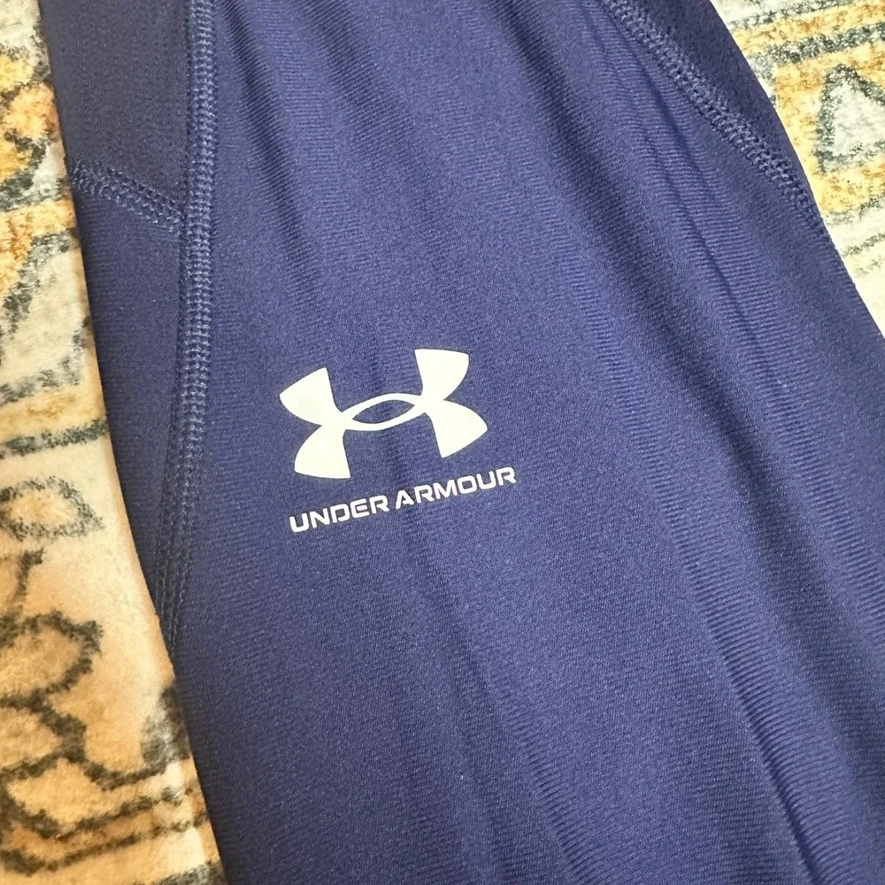 Under Armour HeatGear Compression Tights Navy Blue‎ Mens Small